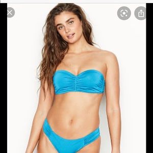 Billabong bustier bright blue top